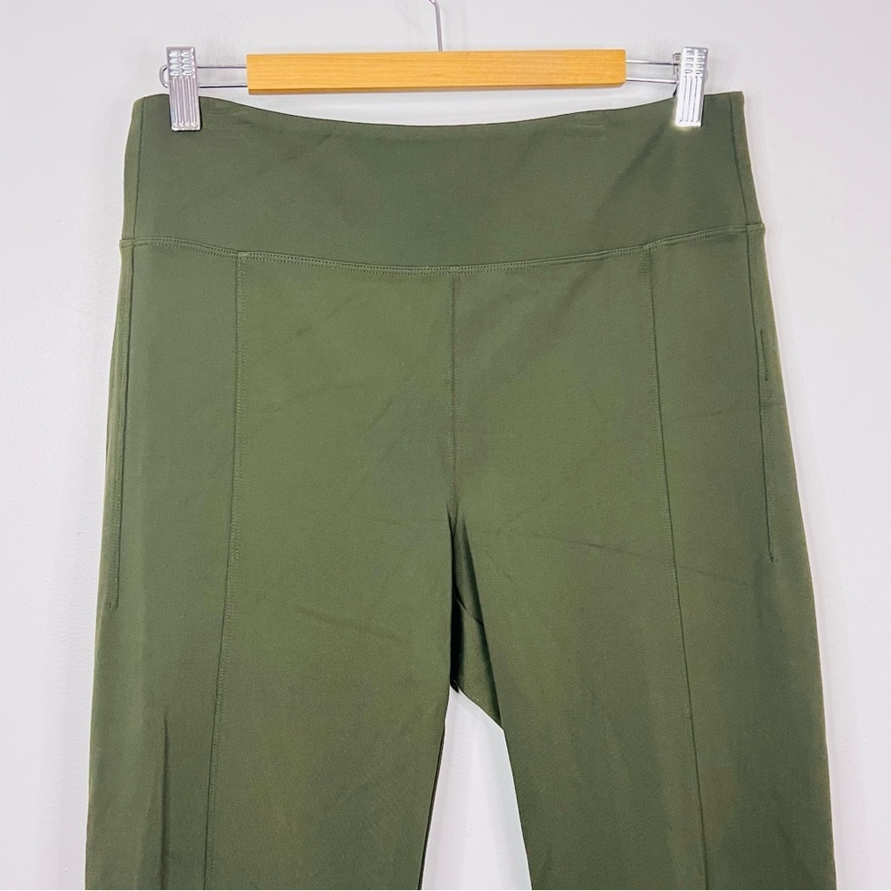 Athleta Dalancy straight leg pant aspen green Olive Green Women's Pants large - Picture 3 of 6